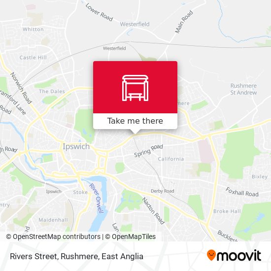 Rivers Street, Rushmere map