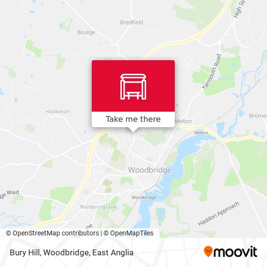 Bury Hill, Woodbridge map