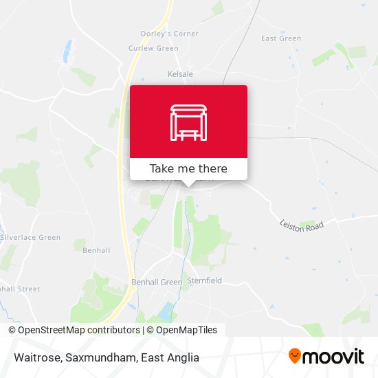 Waitrose, Saxmundham map