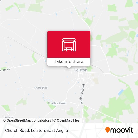 Church Road, Leiston map