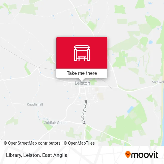 Library, Leiston map