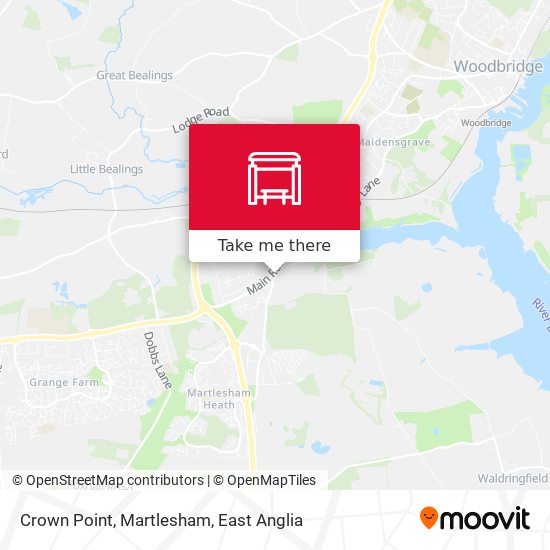 Crown Point, Martlesham map