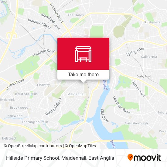Hillside Primary School, Maidenhall map