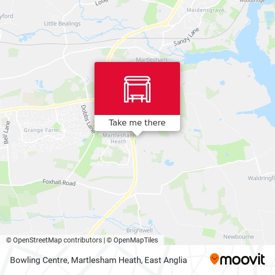 Bowling Centre, Martlesham Heath map