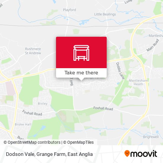 Dodson Vale, Grange Farm map