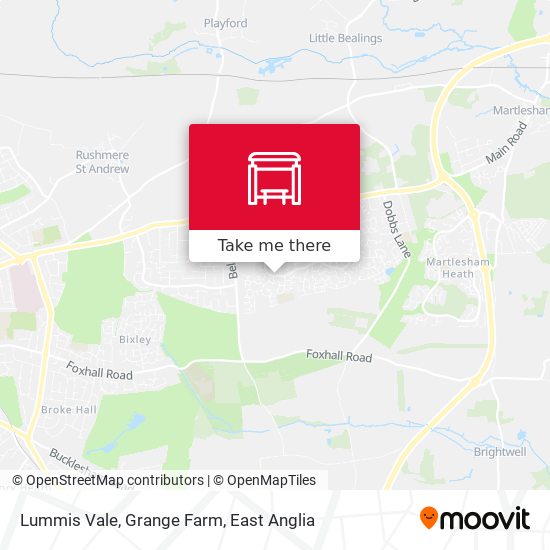 Lummis Vale, Grange Farm map