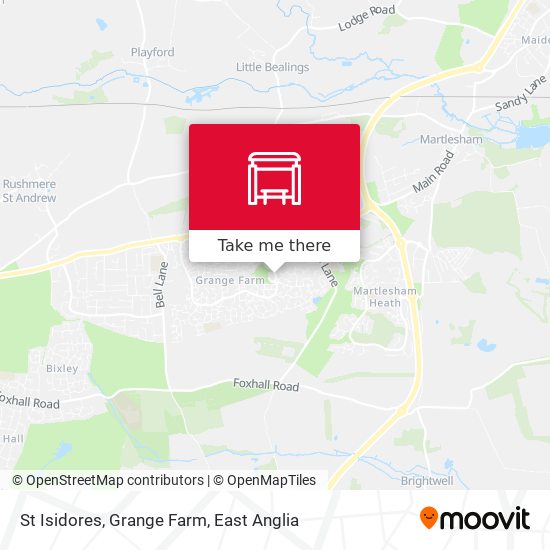 St Isidores, Grange Farm map