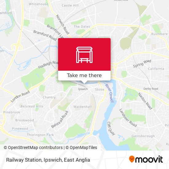 Railway Station, Ipswich map