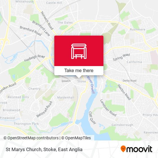 St Marys Church, Stoke map