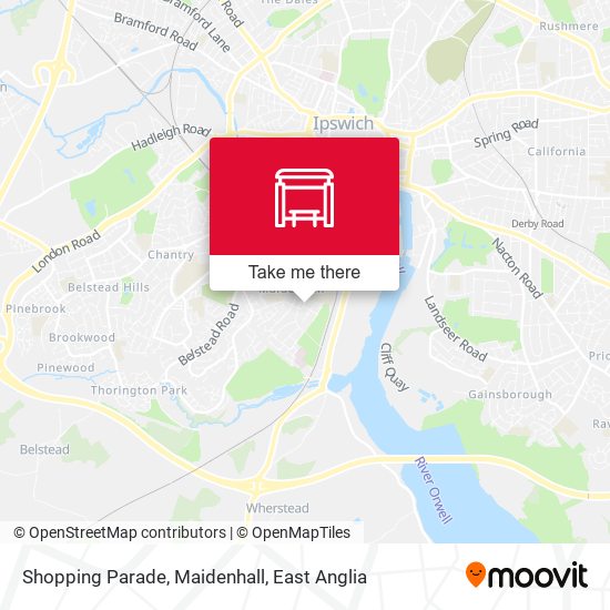 Shopping Parade, Maidenhall map