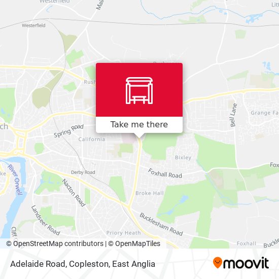 Adelaide Road, Copleston map