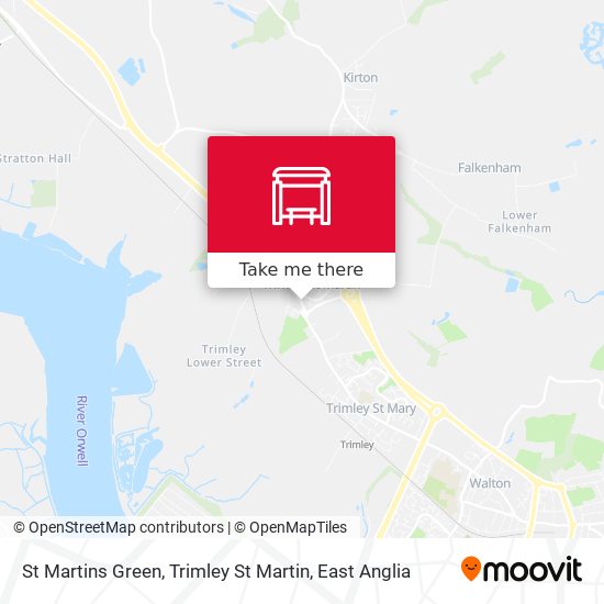 St Martins Green, Trimley St Martin map