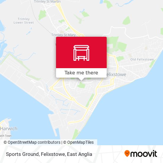 Sports Ground, Felixstowe map