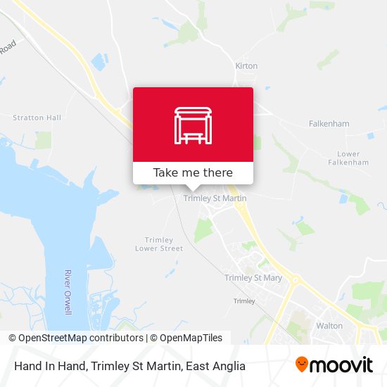 Hand In Hand, Trimley St Martin map