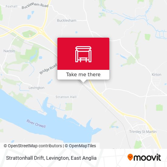 Strattonhall Drift, Levington map