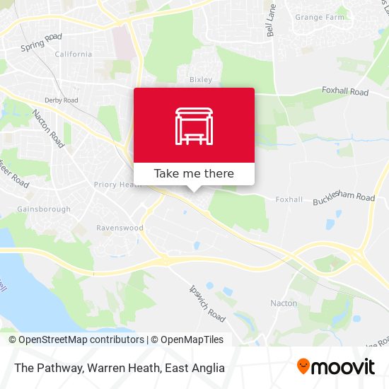 The Pathway, Warren Heath map
