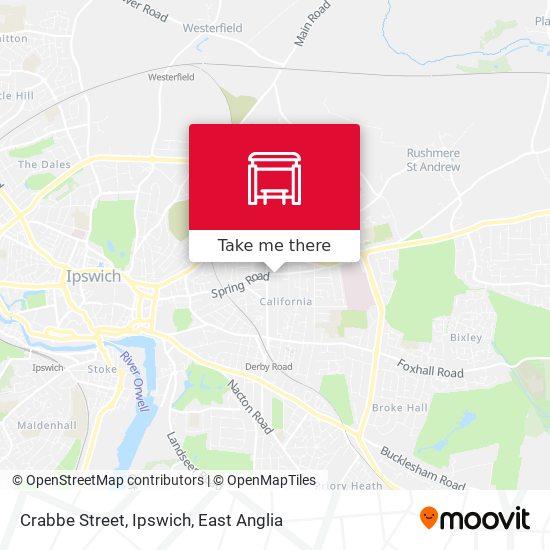 Crabbe Street, Ipswich map