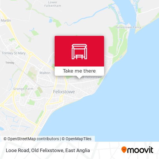 Looe Road, Old Felixstowe map