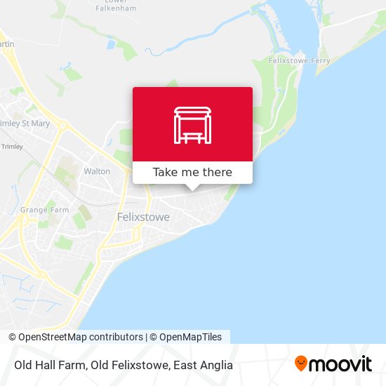Old Hall Farm, Old Felixstowe map