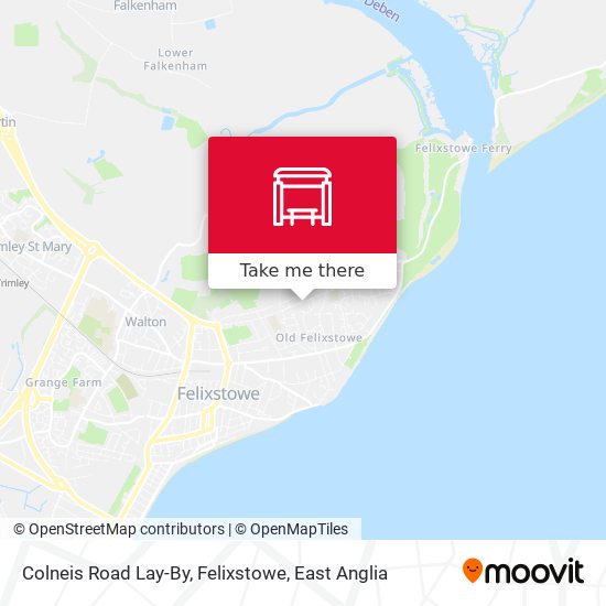 Colneis Road Lay-By, Felixstowe map