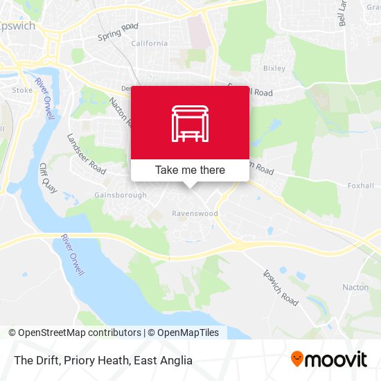 The Drift, Priory Heath map