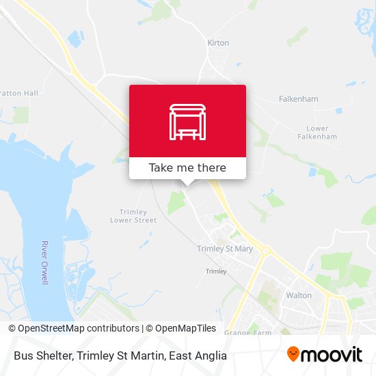 Bus Shelter, Trimley St Martin map