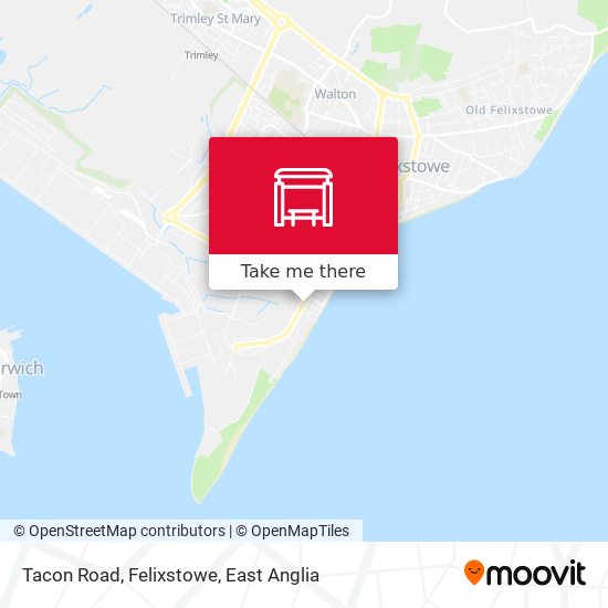 Tacon Road, Felixstowe map