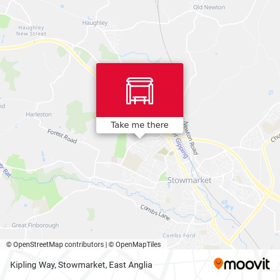 Kipling Way, Stowmarket map