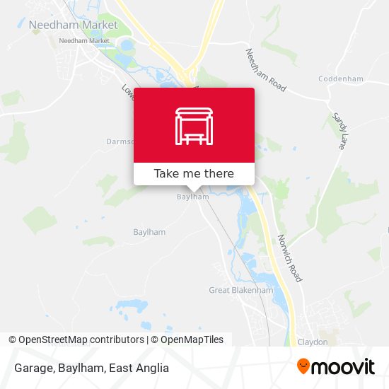 Garage, Baylham map