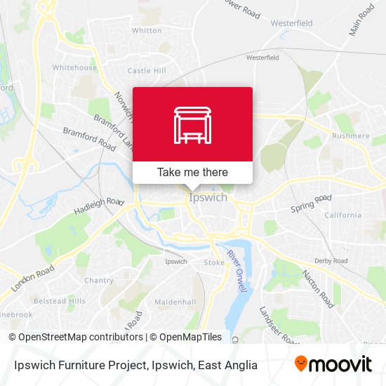 Ipswich Furniture Project, Ipswich map