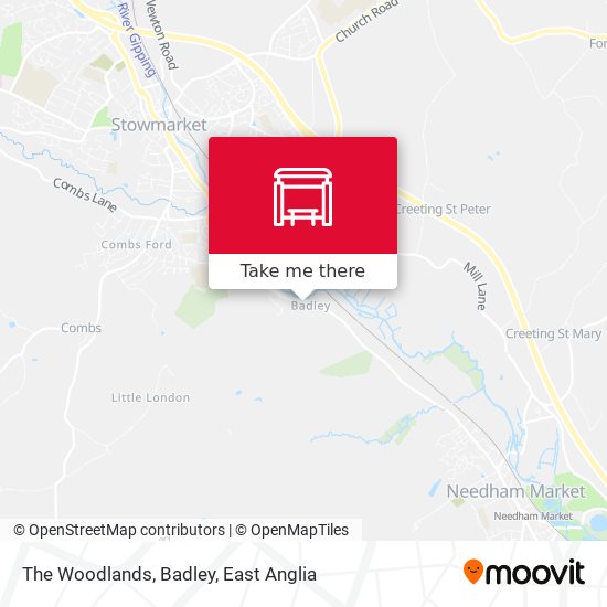 The Woodlands, Badley map