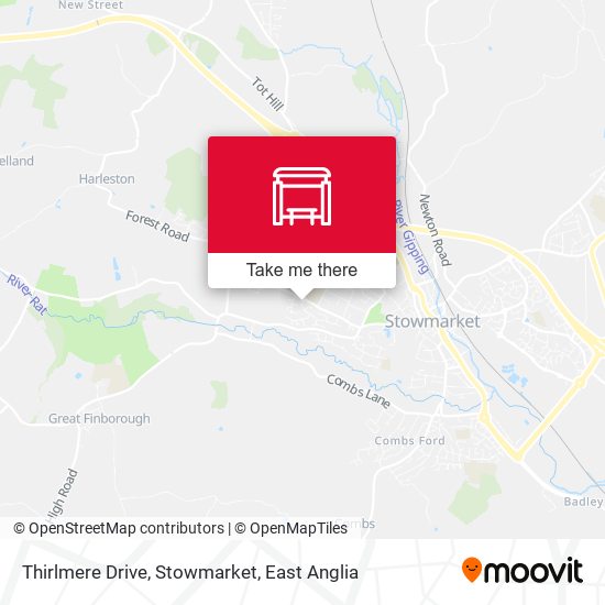 Thirlmere Drive, Stowmarket map