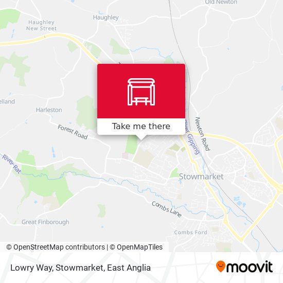 Lowry Way, Stowmarket map
