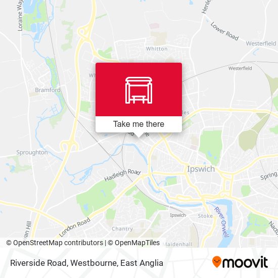 Riverside Road, Westbourne map