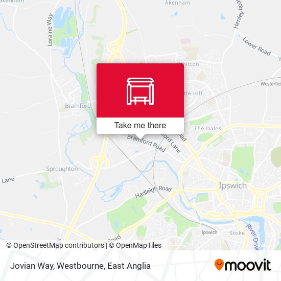 Jovian Way, Westbourne map