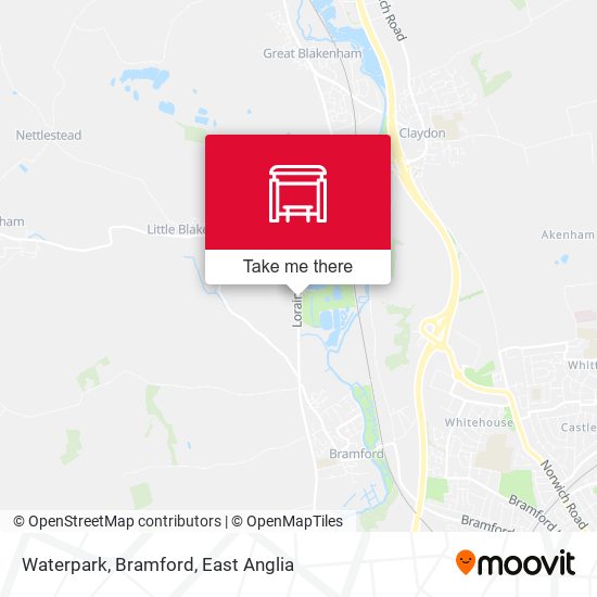 Waterpark, Bramford map