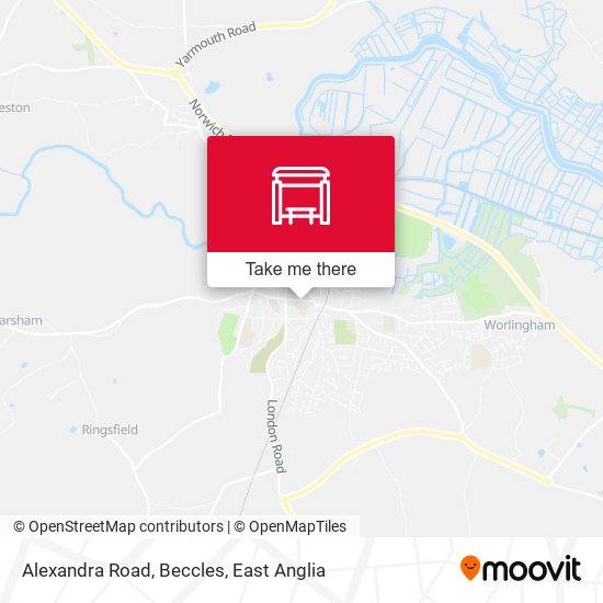 Alexandra Road, Beccles map