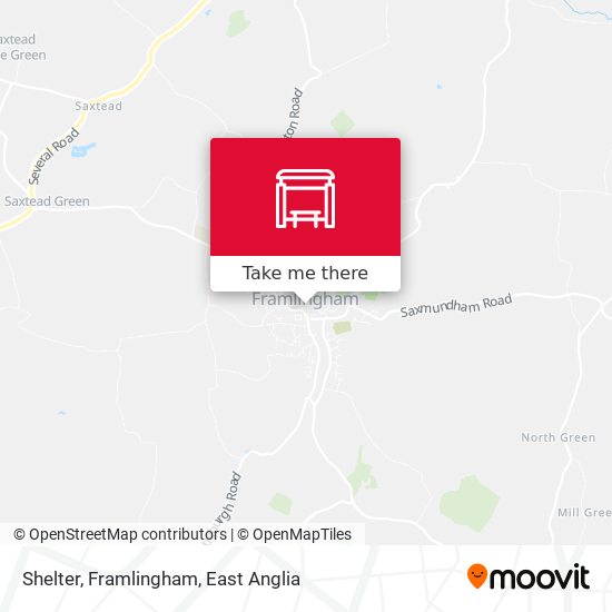 Shelter, Framlingham map