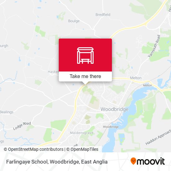 Farlingaye School, Woodbridge map