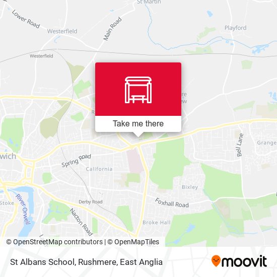 St Albans School, Rushmere map