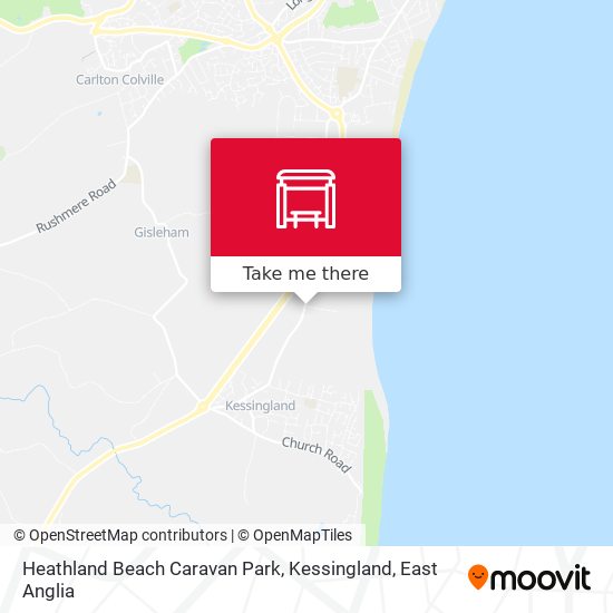 Heathland Beach Caravan Park, Kessingland map