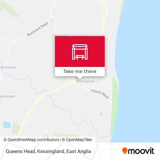 Queens Head, Kessingland map