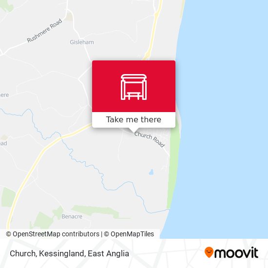 Church, Kessingland map
