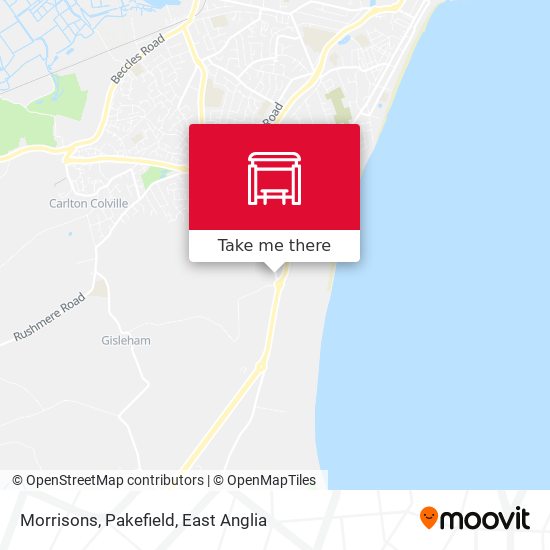 Morrisons, Pakefield map