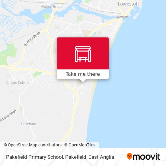 Pakefield Primary School, Pakefield map