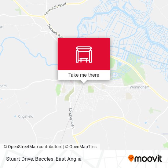 Stuart Drive, Beccles map