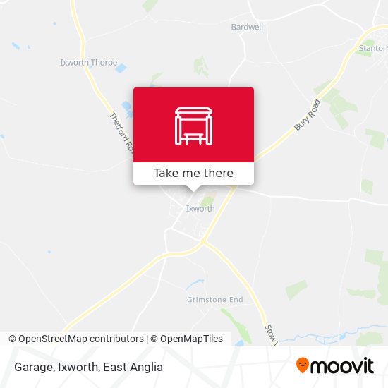 Garage, Ixworth map