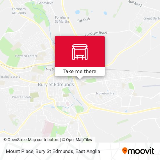 Mount Place, Bury St Edmunds map