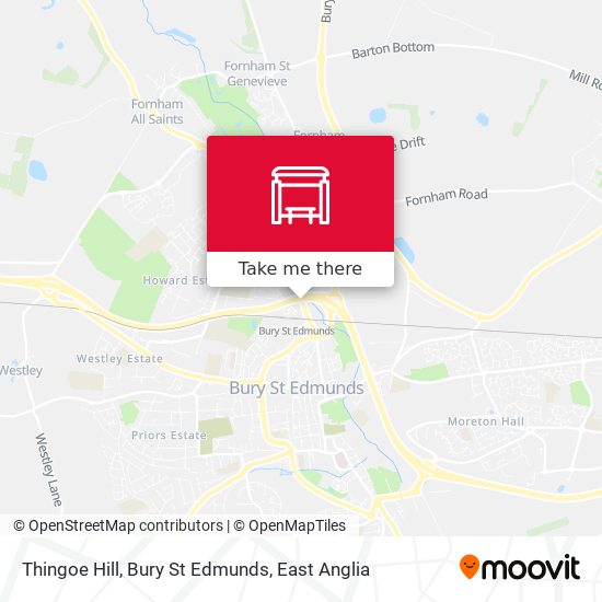 Thingoe Hill, Bury St Edmunds map