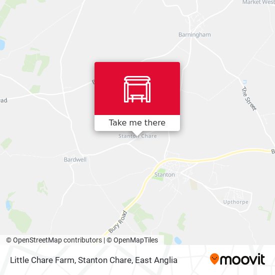 Little Chare Farm, Stanton Chare map